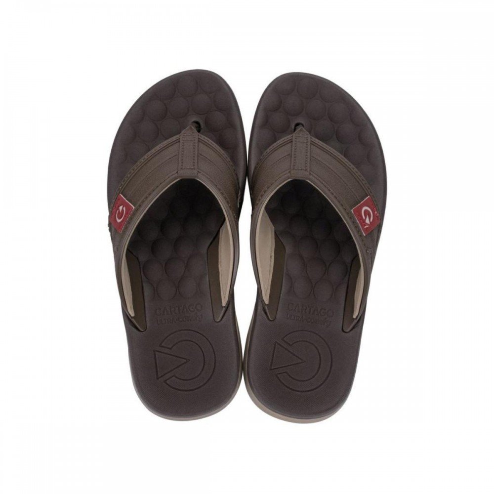 Chinelo Cartago 12482 Sintra Marrom 2