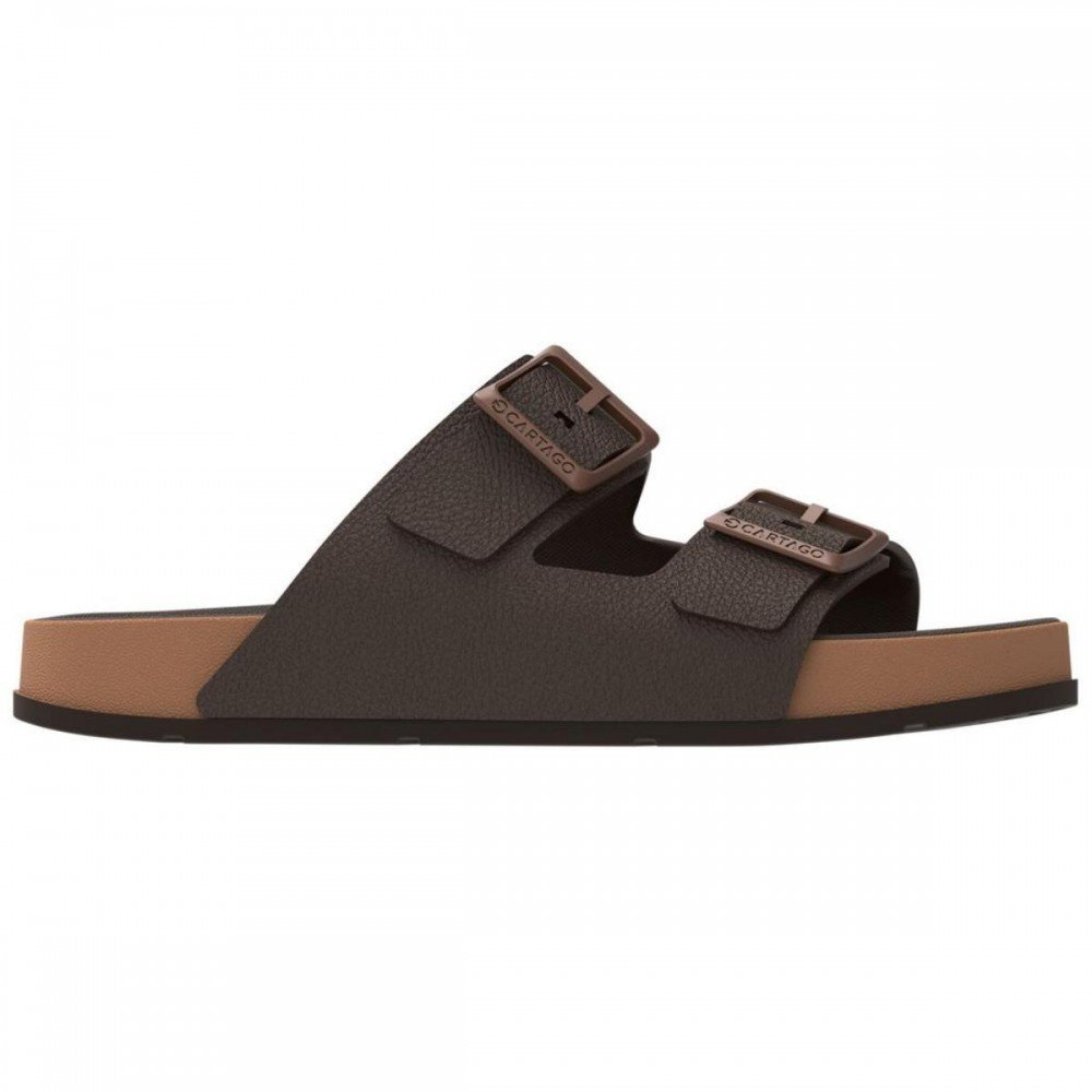 Chinelo Cartago 12501 Milao Plis Slide Marrom 2