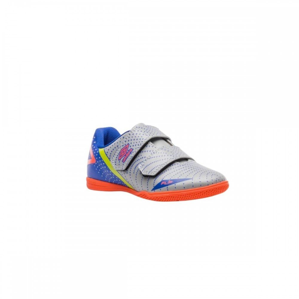 Chuteira Umbro Flip Kids 830 Futsal Indoor Cinza 3