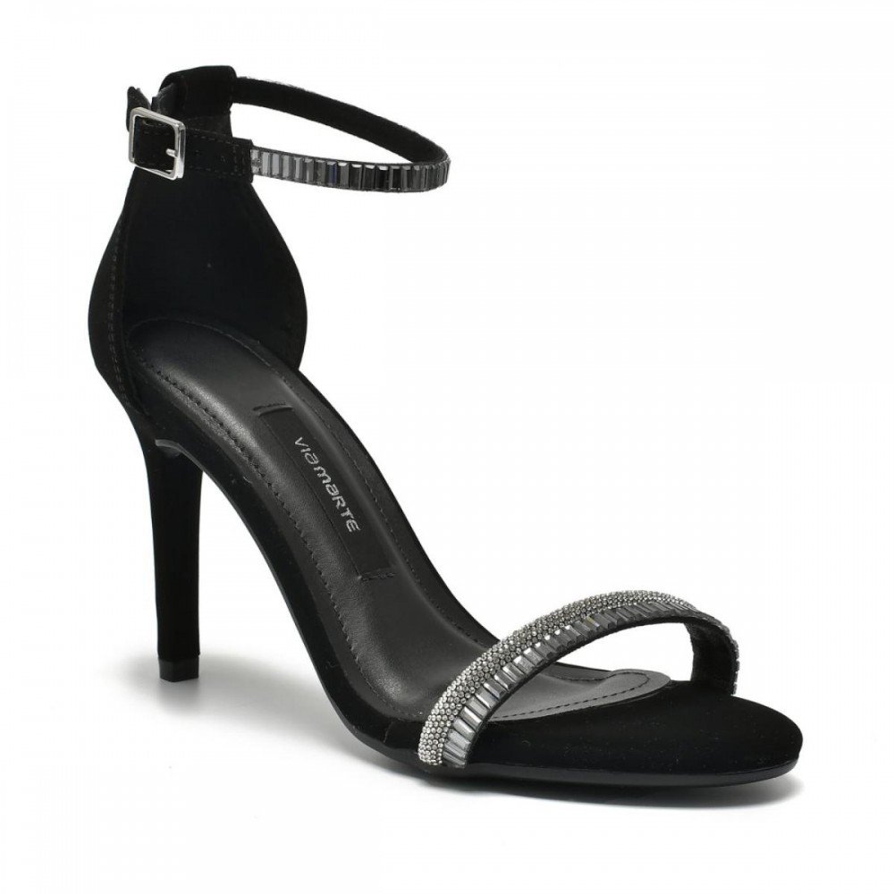 Sandalia Via Marte 282-001-01 Saltro Fino Social Feminino