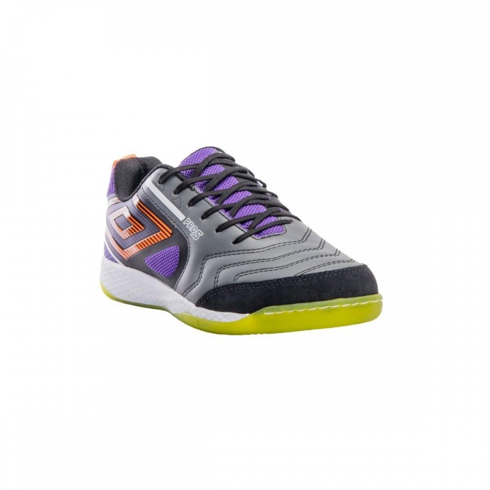 Chuteira Umbro Pro 5 Bump 810 Futsal Indoor Cinza/Roxo 3