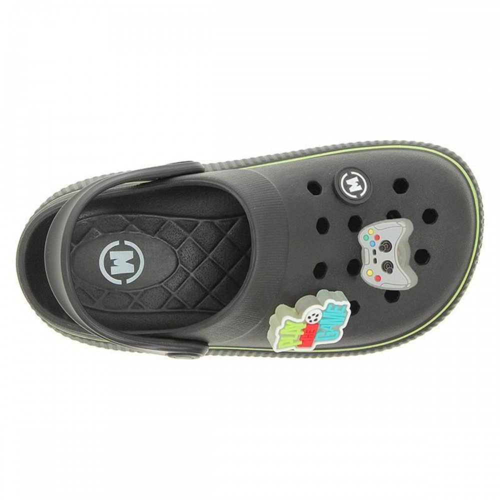 Sandalia Molekinho 2874.407 Led Babucha Clog Infantil Preto 4