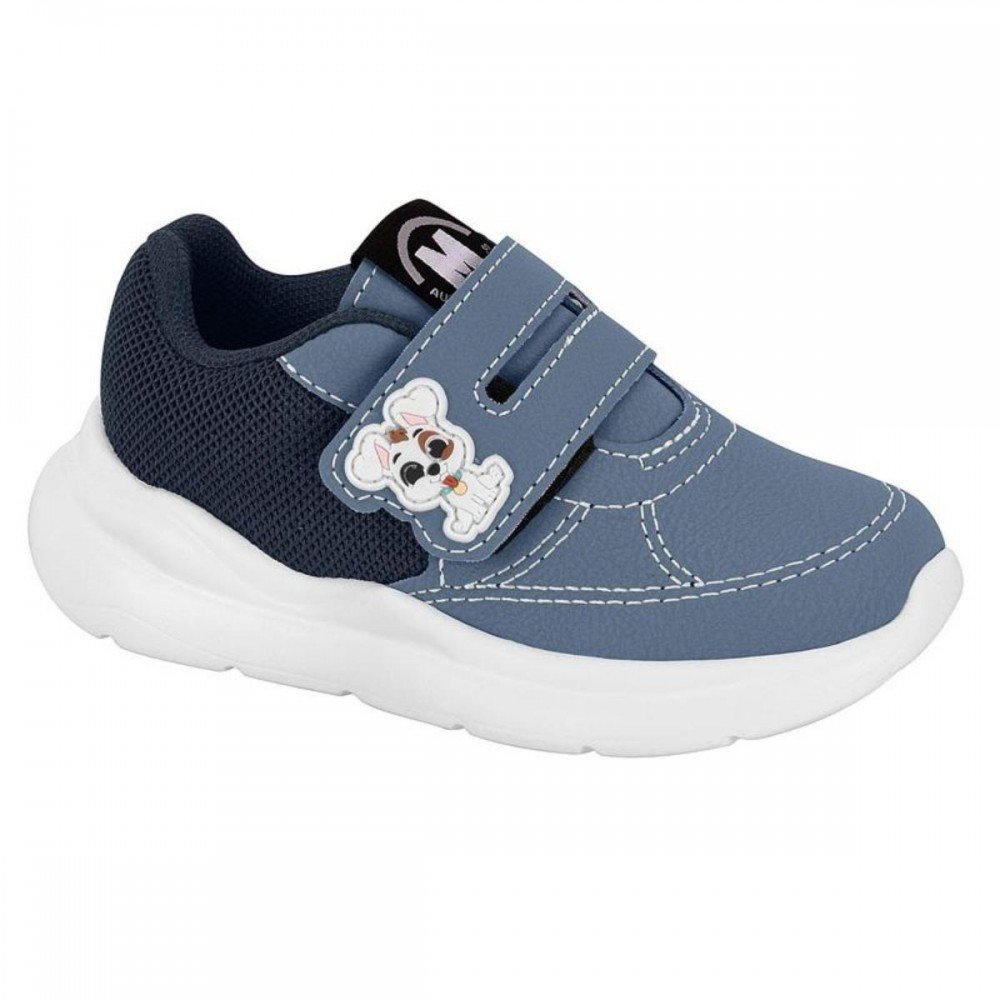 Tenis Molekinho 2641.110 Auto Colante Menino Infantil