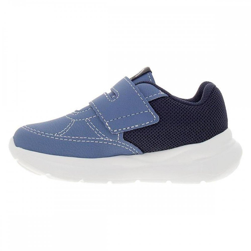 Tenis Molekinho 2641.110 Auto Colante Menino Infantil Azul 2