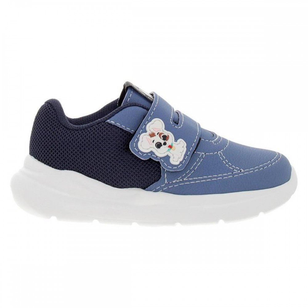 Tenis Molekinho 2641.110 Auto Colante Menino Infantil Azul 3