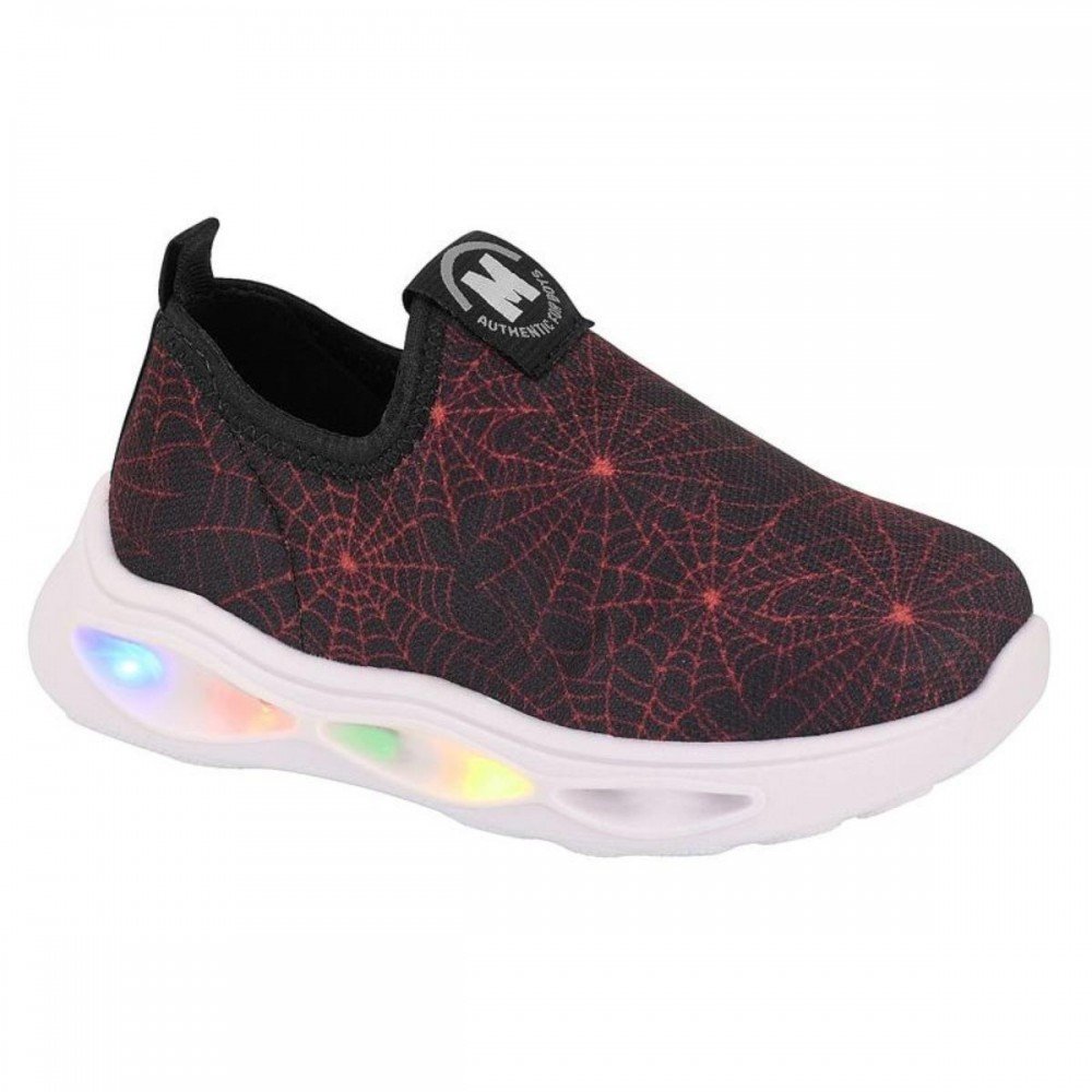 Tenis Molekinho 2620.223 Led Calce Facil Menino Infantil