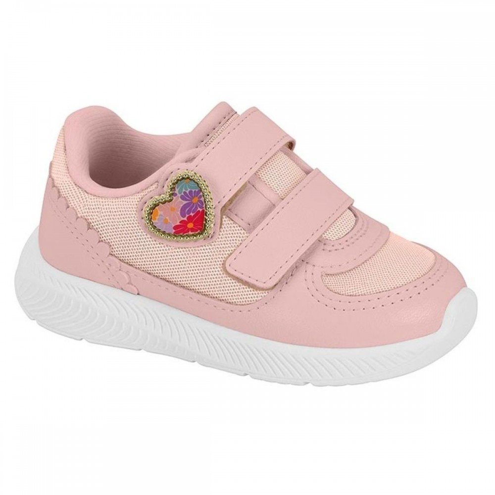 Tenis Molekinha 2723.222 Auto Colante Menina Infantil