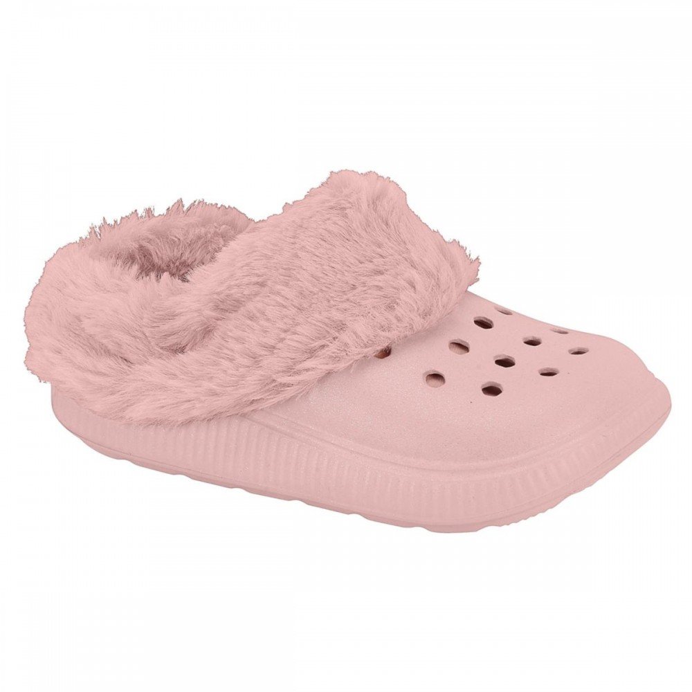 Sandalia Molekinha 2591.212 Babucha Forrada Lã Pelo Infantil