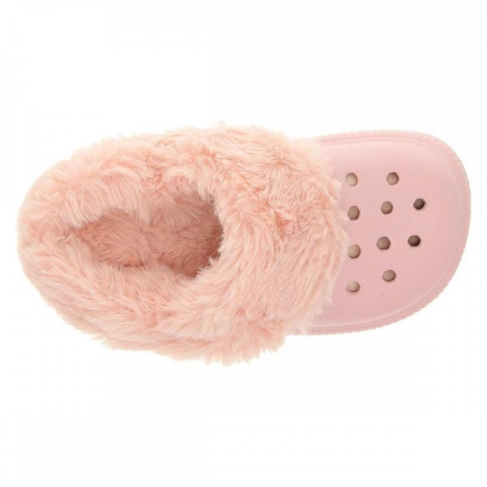 Sandalia Molekinha 2591.212 Babucha Forrada Lã Pelo Infantil Rosa 2