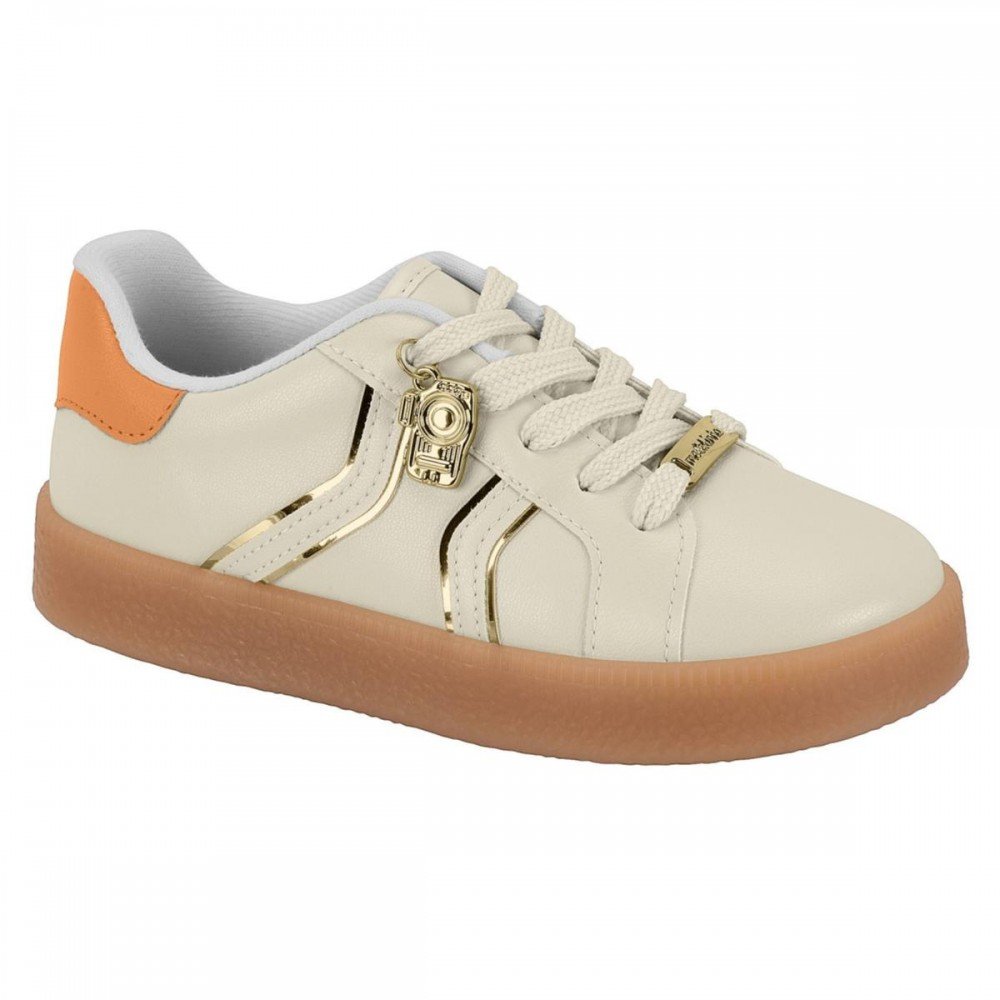 Tenis Molekinha 2582.111 Off White