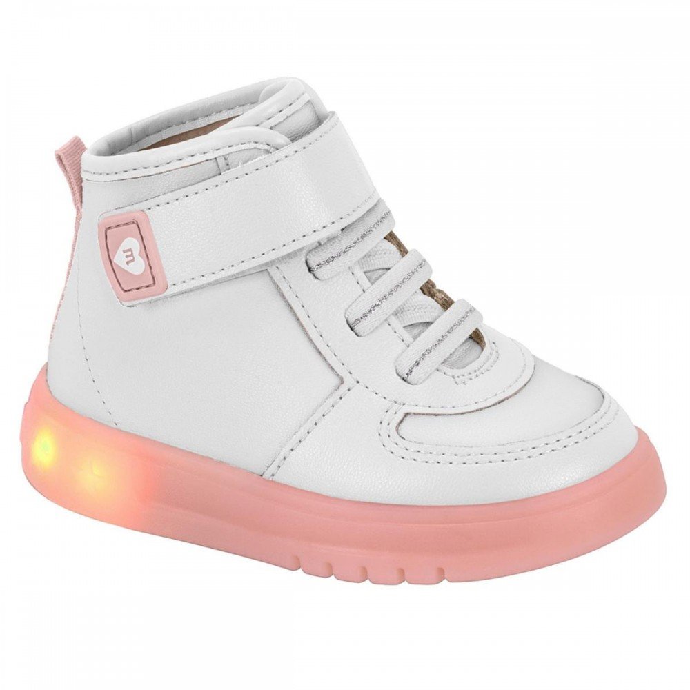 Tenis Molekinha 2742.206 Led Cano Alto Menina Infantil