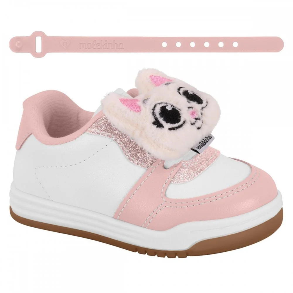 Tenis Molekinha 2745.103 Menina Infantil Branco 2