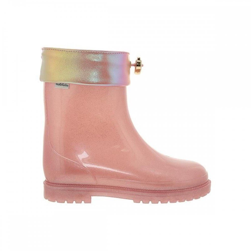 Bota Molekinha 2187.302 Galocha Menina Infantil Rosa 4