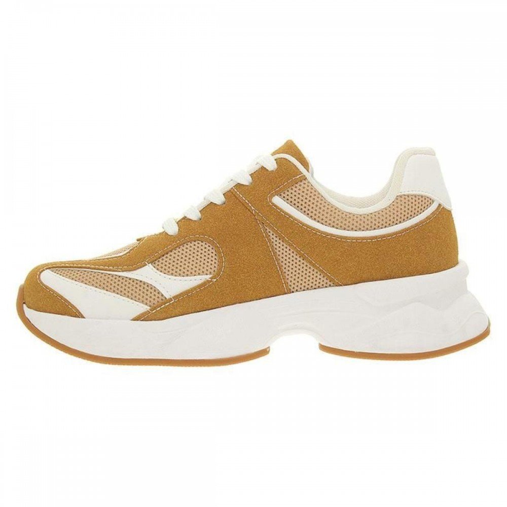 Tenis Vizzano 1478.100 Chunky Camurça Feminino Marrom 2