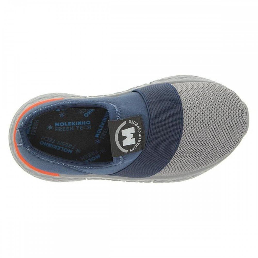 Tenis Molekinho 2609.131 Calce Facil Menino Infantil Azul Marinho 5