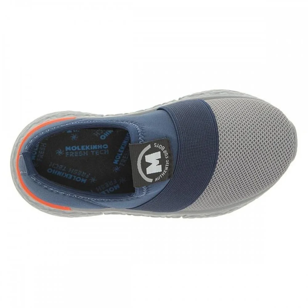 Tenis Molekinho 2609.131 Calce Facil Menino Infantil Azul Marinho 5