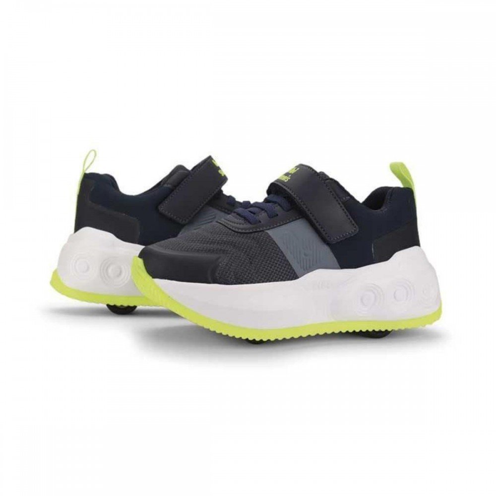 Tenis Bibi Skatenis 1243015 Rodinha Menino Infantil Azul Marinho 3