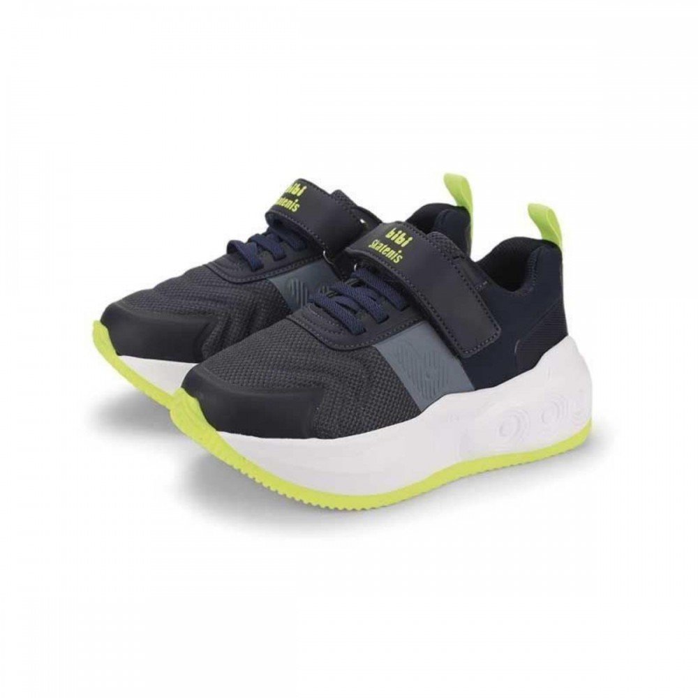 Tenis Bibi Skatenis 1243015 Rodinha Menino Infantil Azul Marinho 6