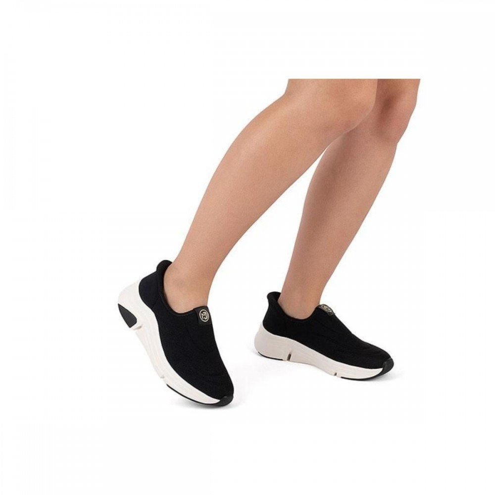Tenis Modare 7401.107 Slip On Lycra Feminino Preto 3