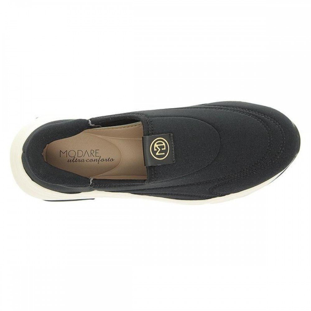 Tenis Modare 7401.107 Slip On Lycra Feminino Preto 5