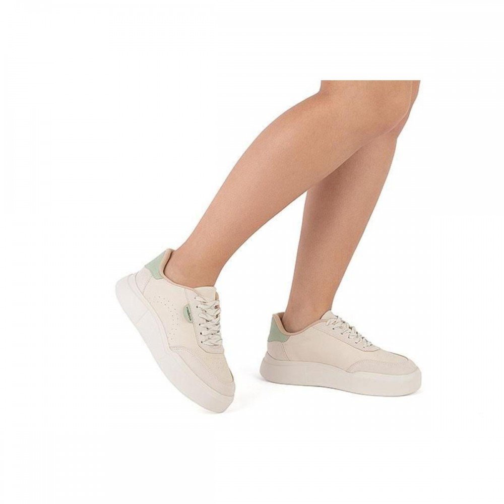 Tenis Moleca 5838.101 Flatform Feminino Off White 2
