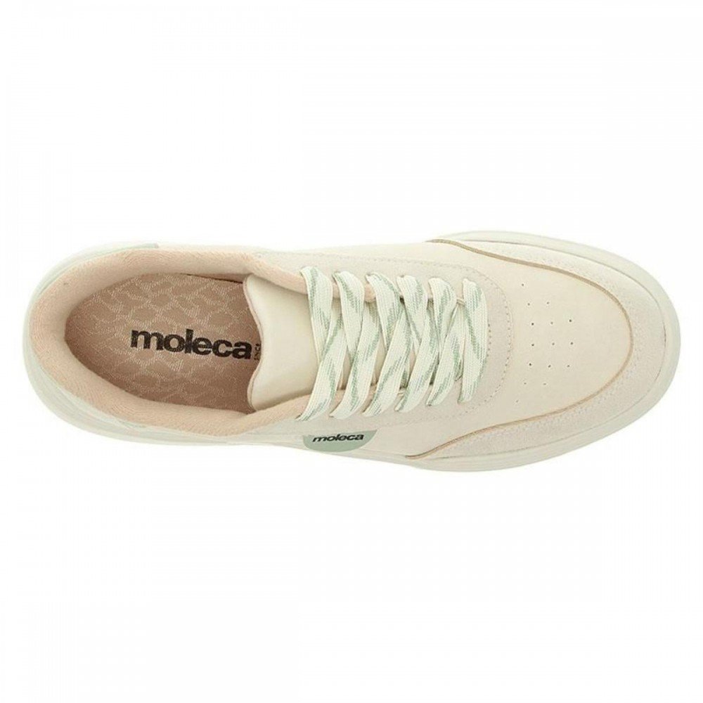 Tenis Moleca 5838.101 Flatform Feminino Off White 3