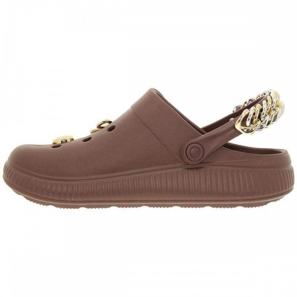 Sandalia Moleca 5832.105 Babucha Clog Feminino Marrom 2
