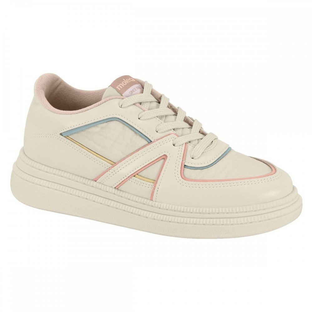 Tenis Moleca 5816.108.30890 Off White Feminino