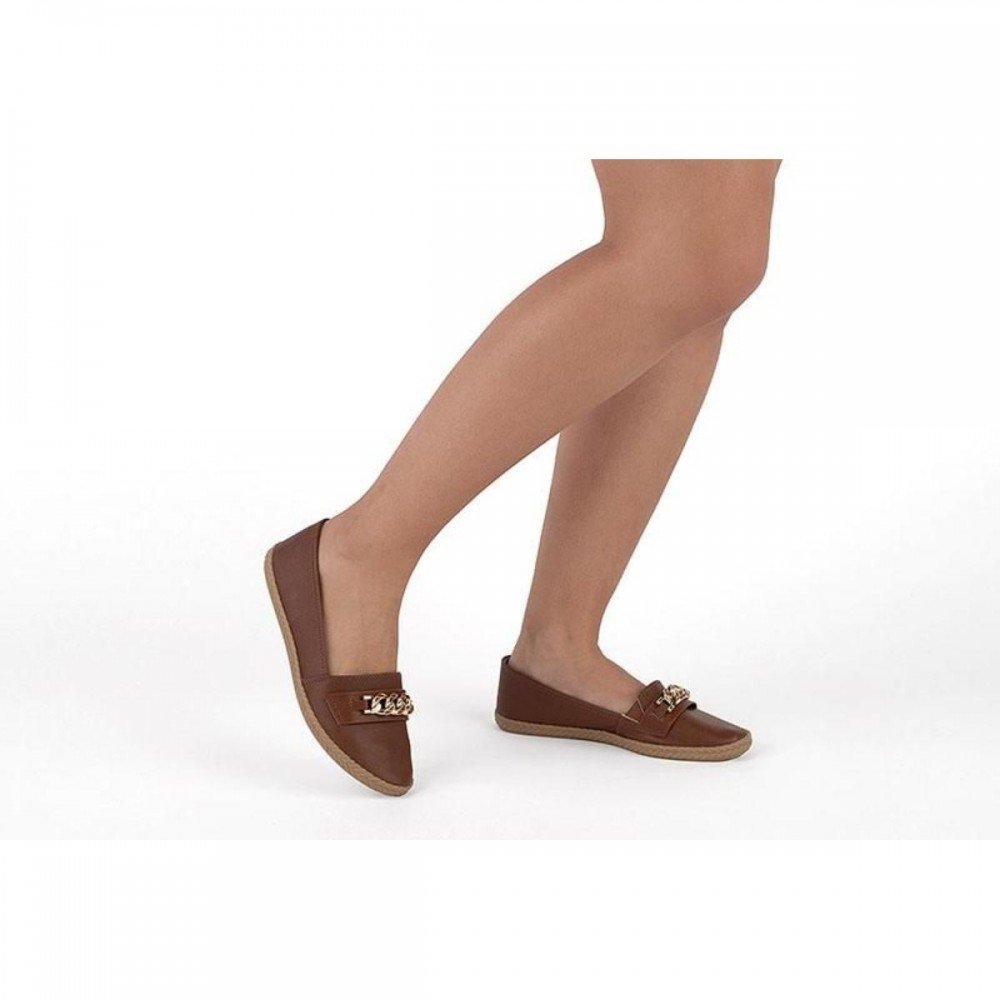 Sapatilha Moleca 5287.1011 Feminino Marrom 3