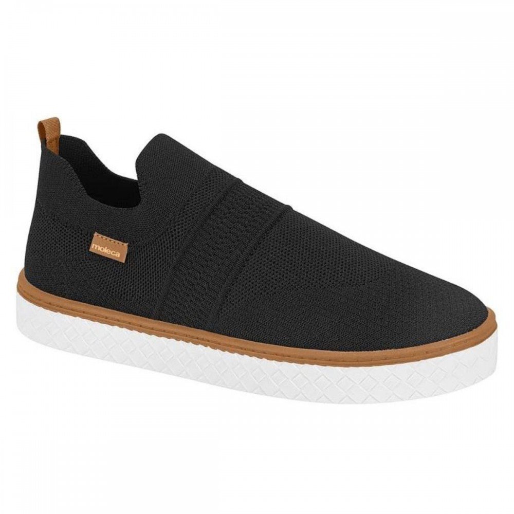 Tenis Moleca 5712.236 Slip On Calce Fácil Knit Feminino