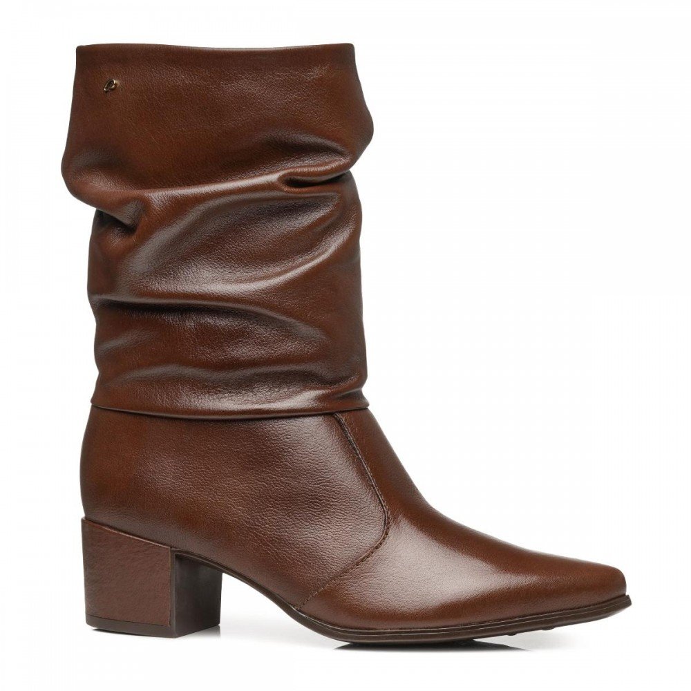 Bota Pegada 280901-01 Cano Médio Salto Grosso Feminino