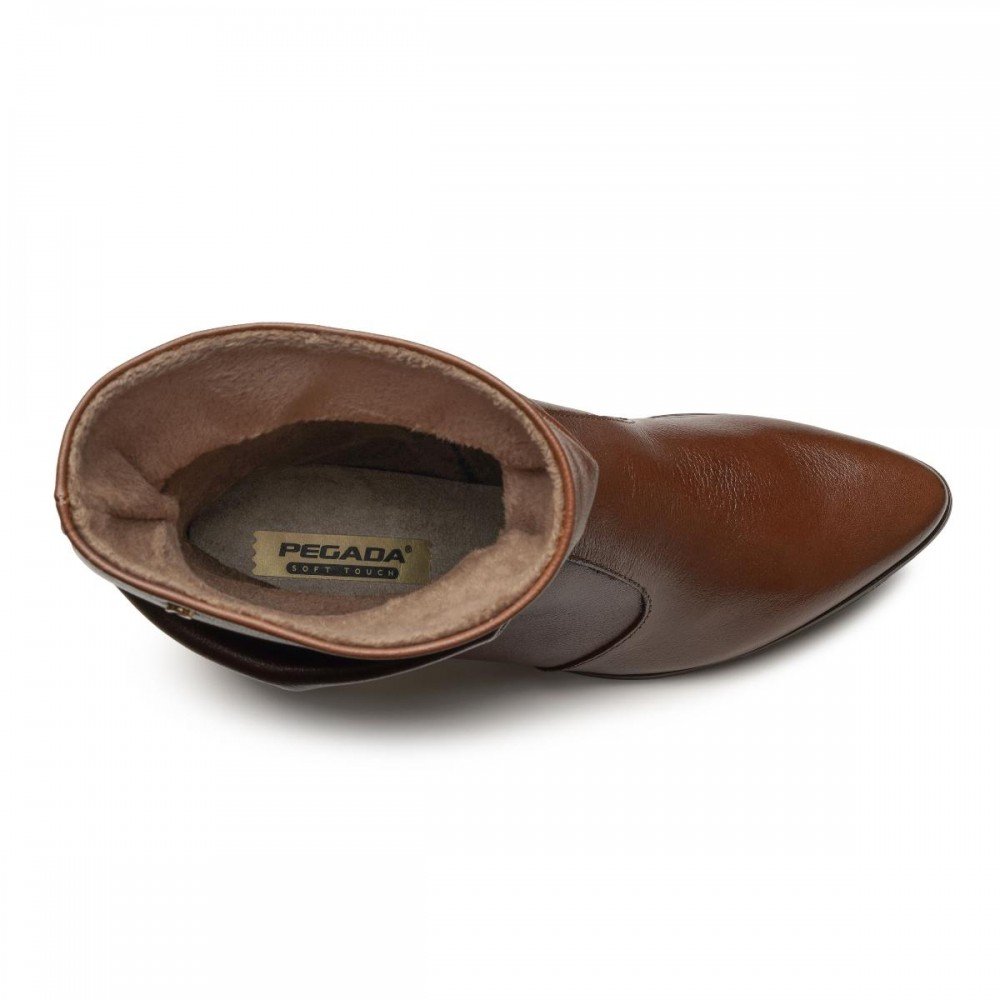 Bota Pegada 280901-01 Cano Médio Salto Grosso Feminino Marrom 3
