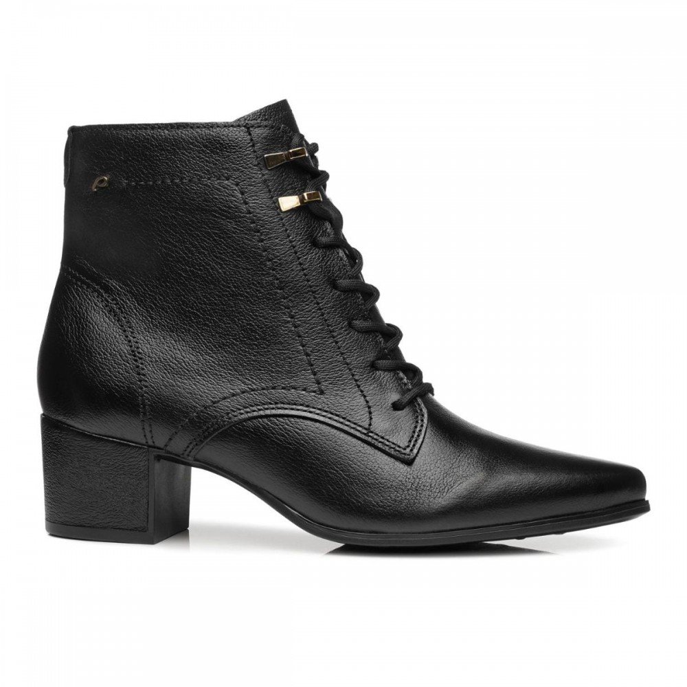 Bota Pegada 280904-04 Salto Grosso Cano Curto Feminino