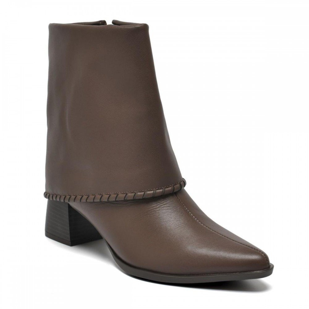 Bota Via Marte 340-002-01 Salto Bloco Feminino