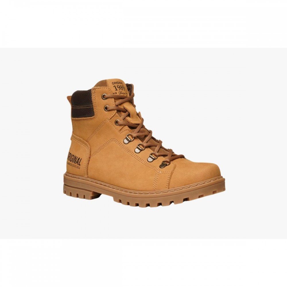 Bota Pegada 181512-05 Coturno Worker Masculino Bege 3