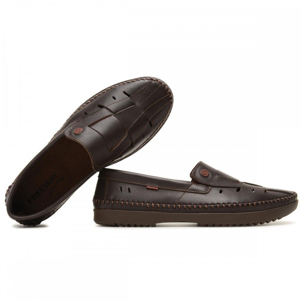 Sapato Freeway Loganx 2 Café Masculino Café 5