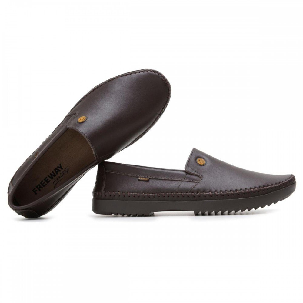 Sapato Freeway Loganx 1 Café Masculino Café 5