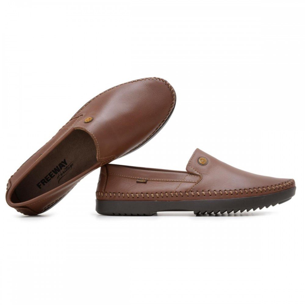 Sapato Freeway Loganx 1 Café Masculino Marrom 5