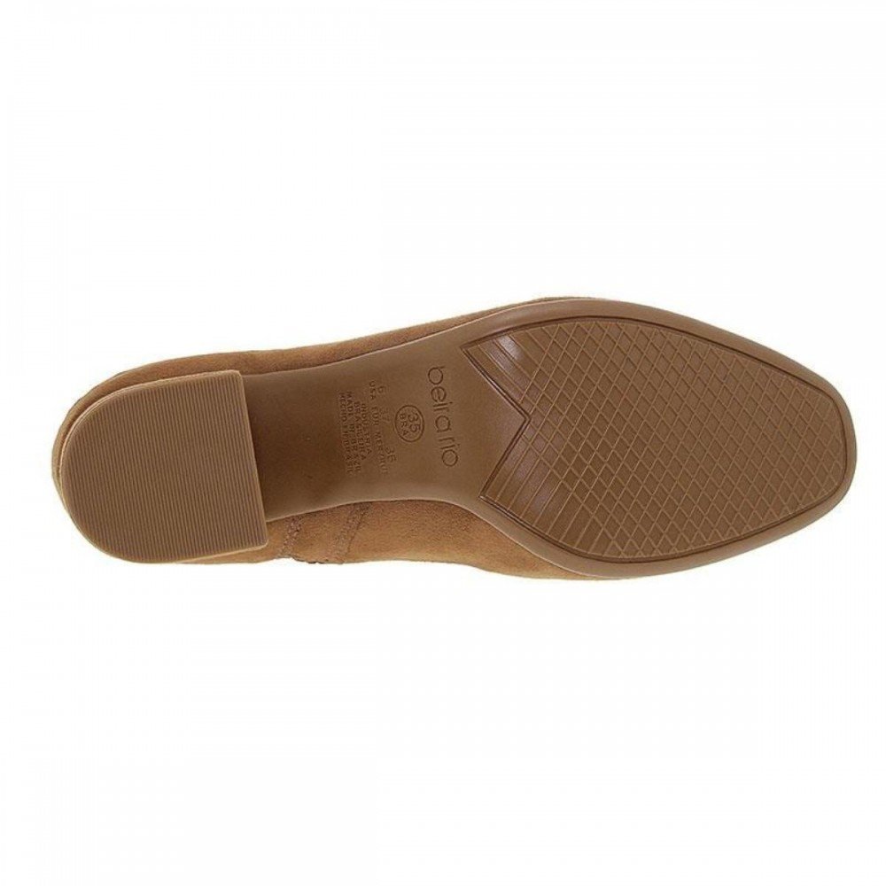 Bota Beira Rio 9076.112 Salto Bloco Camurça Feminino Caramelo 8
