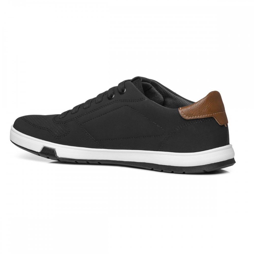 Sapatenis Pegada 170428-07 Preto Marinho Preto 2
