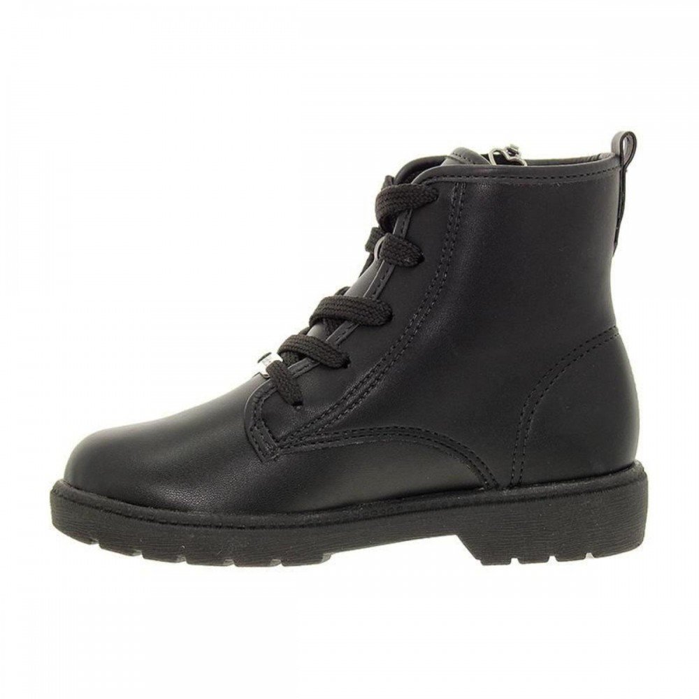 Bota Molekinha 2164.142 Coturno Menina Infantil Preto 2