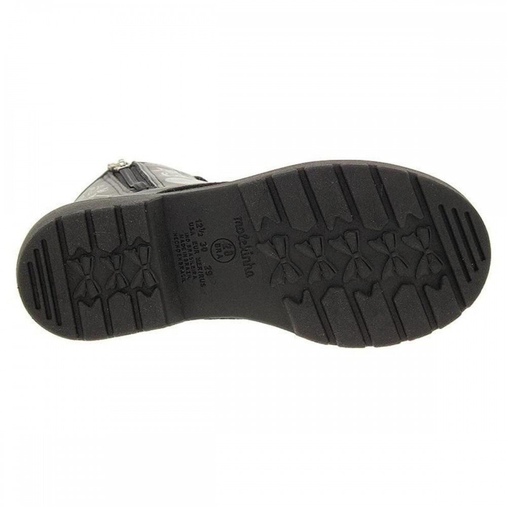 Bota Molekinha 2164.142 Coturno Menina Infantil Preto 5