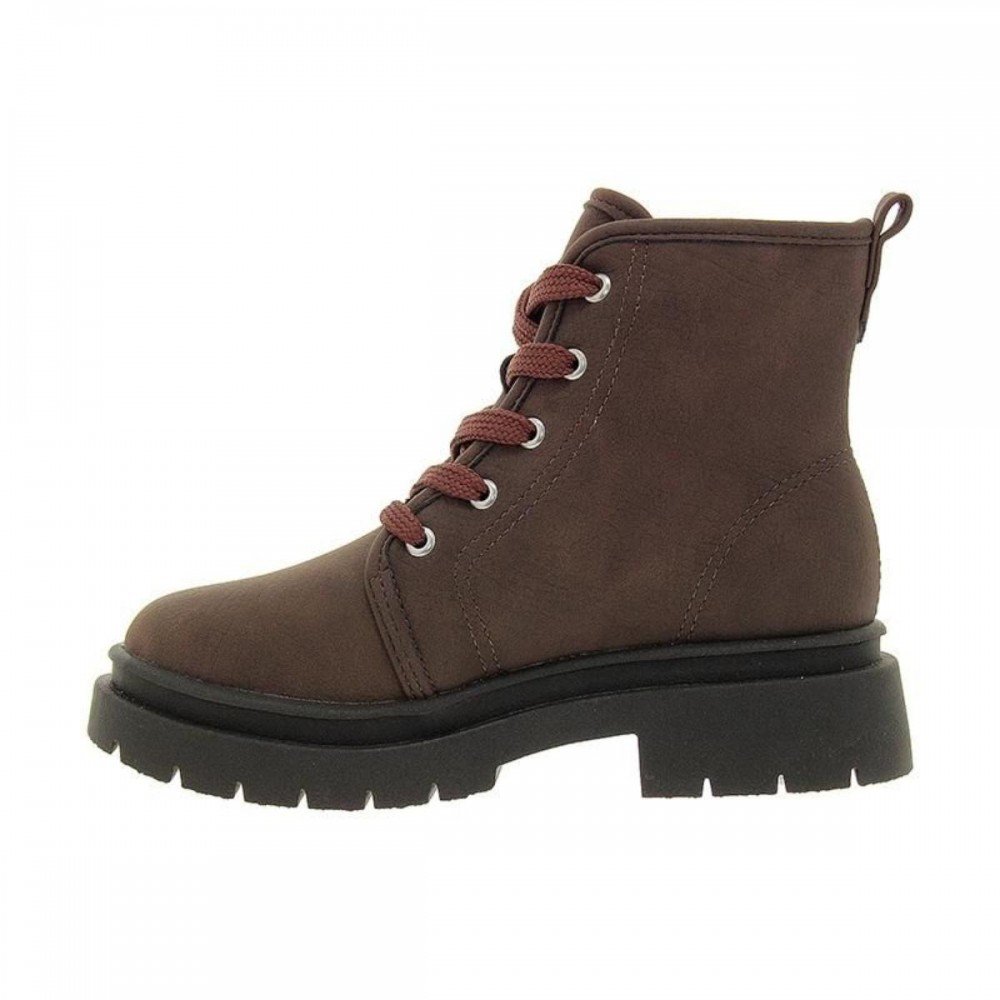 Bota Molekinha 2182.100.31230 Coturno Camurça Infantil Marrom 2