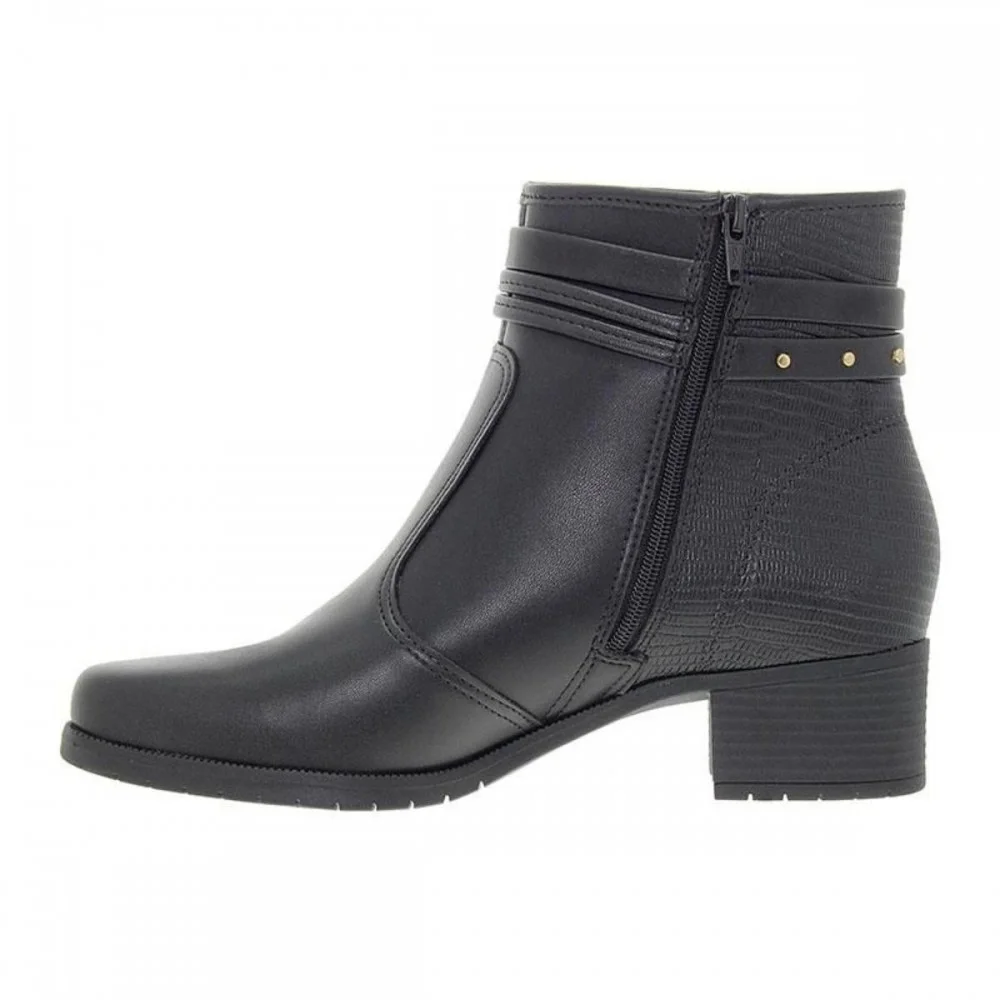 Bota Moleca 5346.108 Cano Curto Feminino Preto 2