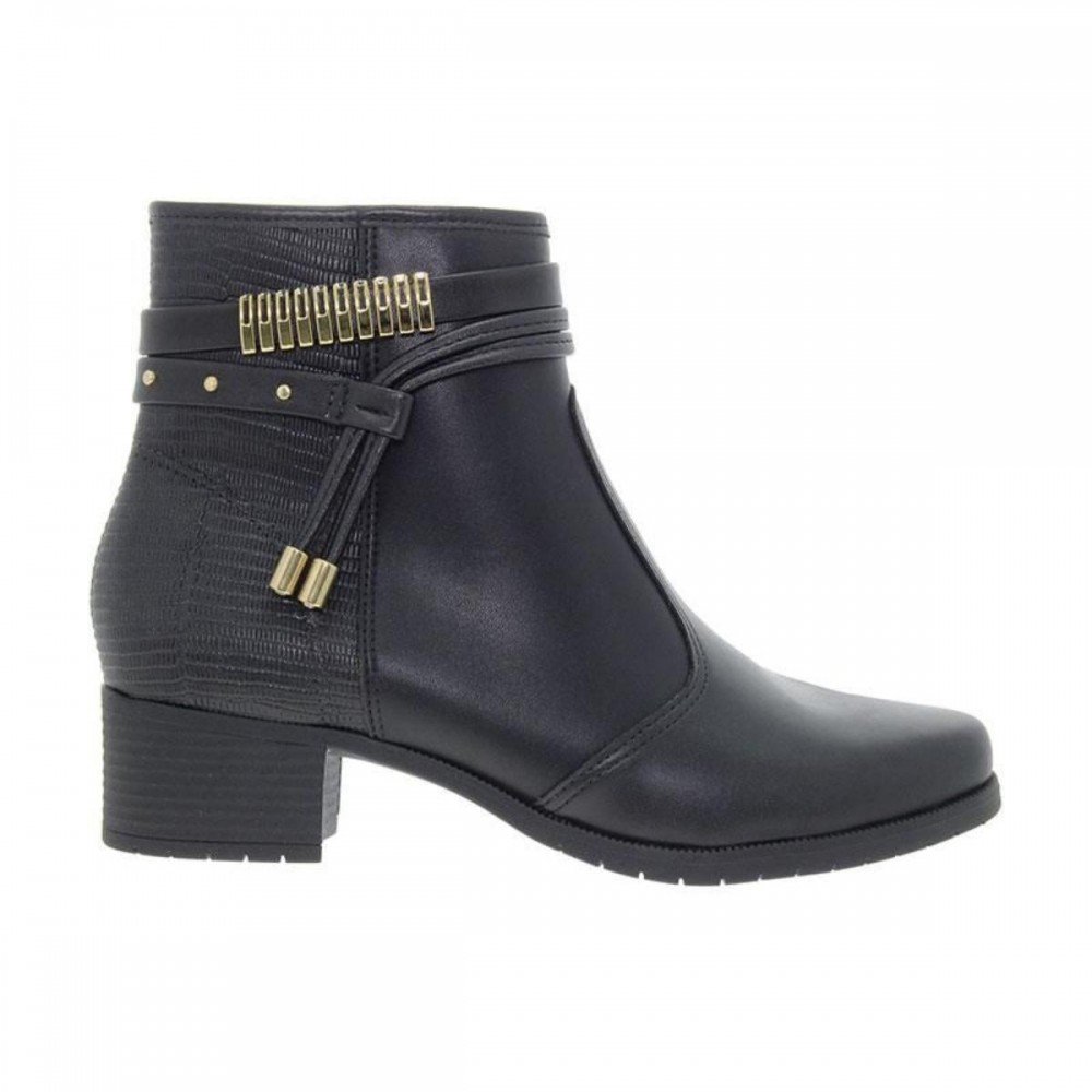 Bota Moleca 5346.108 Cano Curto Feminino Preto 4