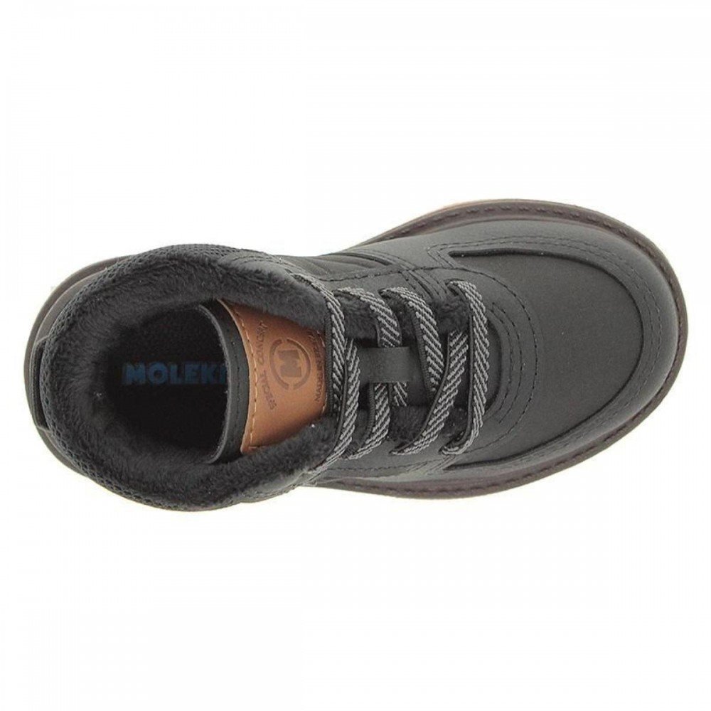 Bota Molekinho 2144.337 Forrado Lã Pelinho Infantil Preto 4