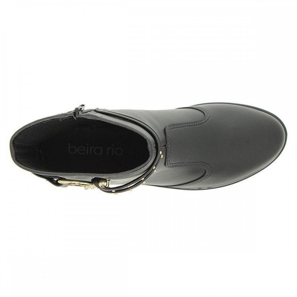 Bota Beira Rio 9085.109 Coturno Cano Curto Feminino Preto 5