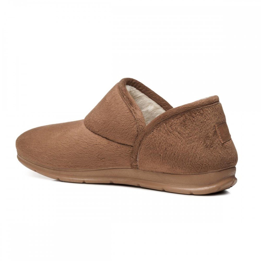 Pantufa Pegada 266019-02 Forrada Lã Pelo Feminino Caramelo 2