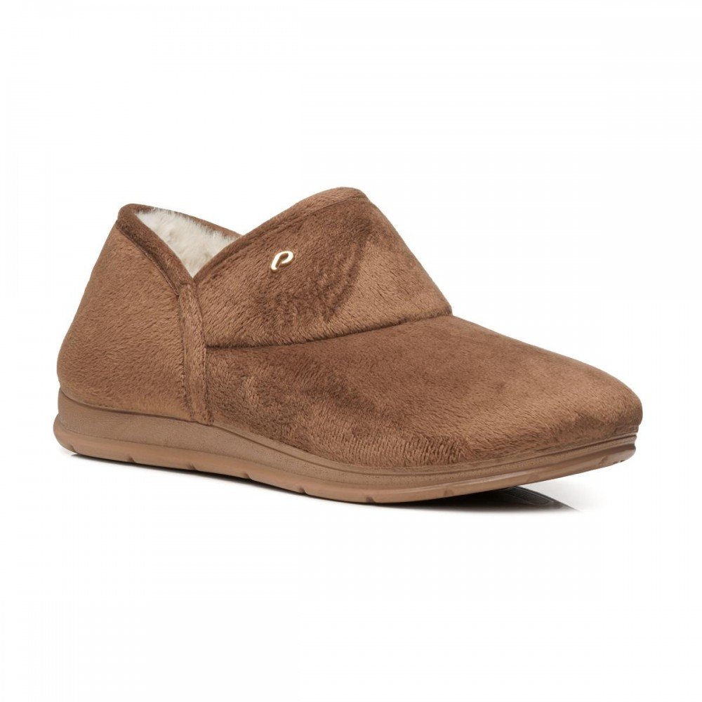 Pantufa Pegada 266019-02 Forrada Lã Pelo Feminino Caramelo 3