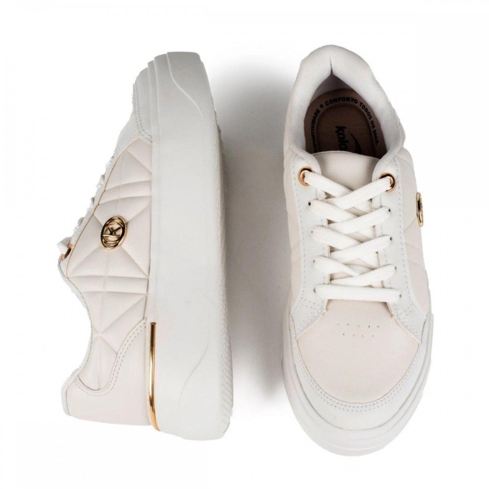 Tenis Kolosh C4321 Flatform Feminino Branco 4